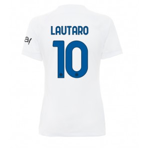 Inter Milan Lautaro Martinez #10 Bortatröja Dam 2023-24 Kortärmad